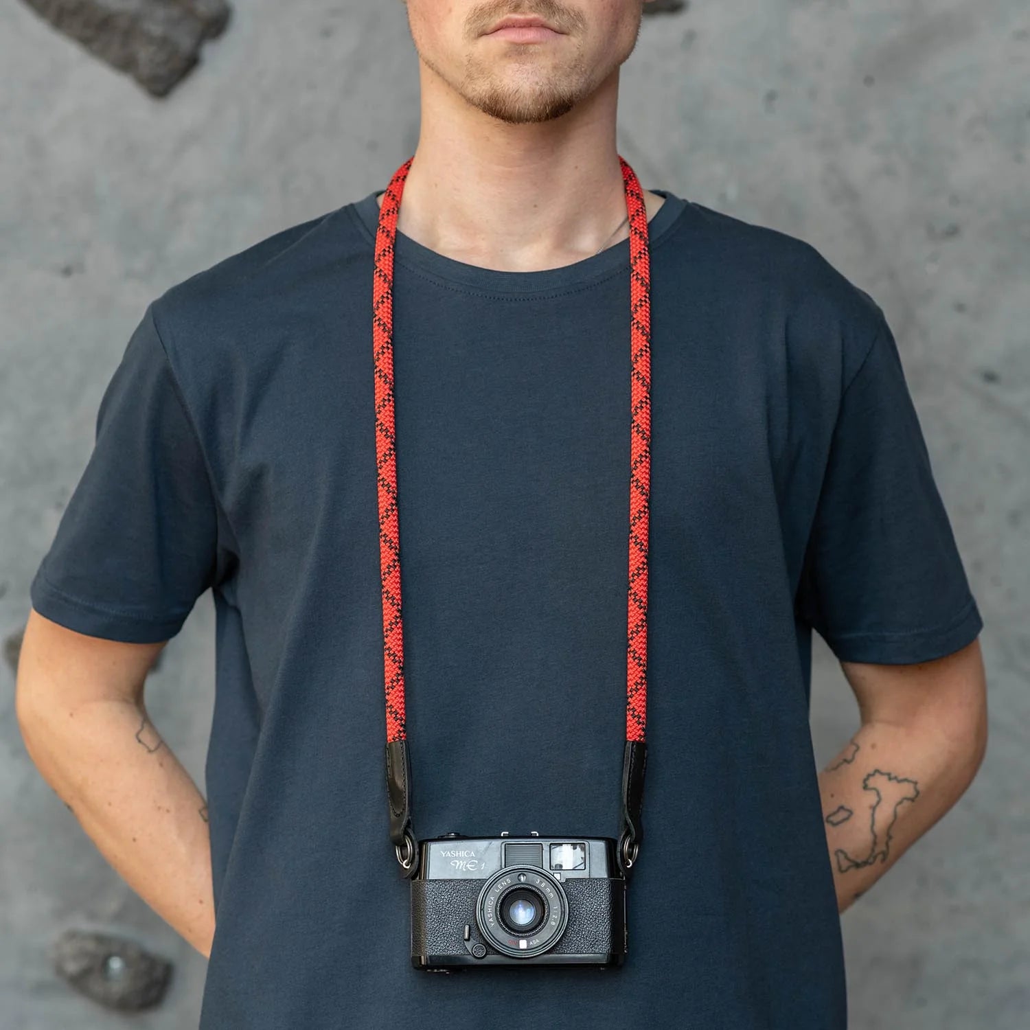 Rope Camera Strap Duotone Red